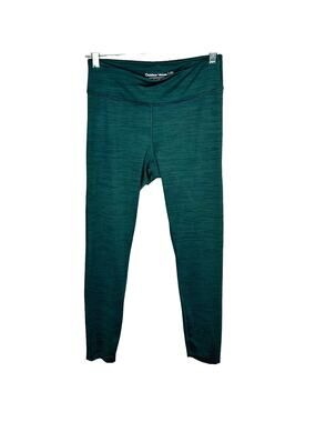 Outdoor Voices Leggings Size M Green Space Dye‎ 25" Length Cropped Activewear